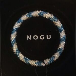 🩵🤍 NOGU Himalayan Blue, White Bracelet 🤍🩵